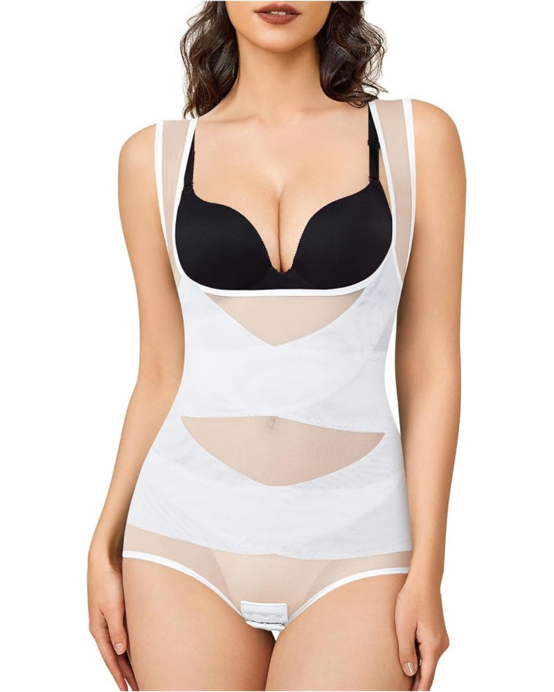 Mesh Seamless Waist Slimmer Corset Butt Shaping Shapewear Bodysuit