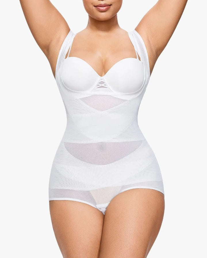 Mesh Seamless Waist Slimmer Corset Butt Shaping Shapewear Bodysuit