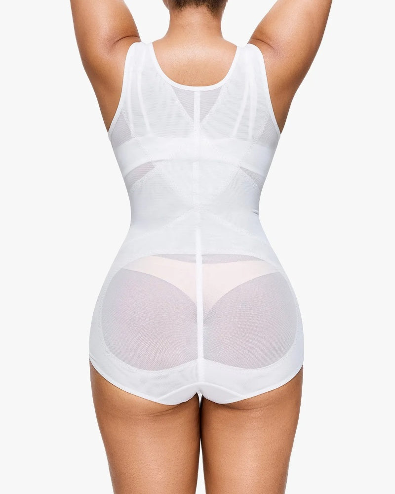Mesh Seamless Waist Slimmer Corset Butt Shaping Shapewear Bodysuit