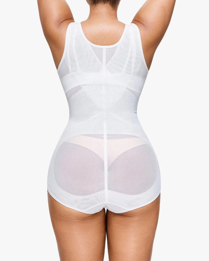 Mesh Seamless Waist Slimmer Corset Butt Shaping Shapewear Bodysuit